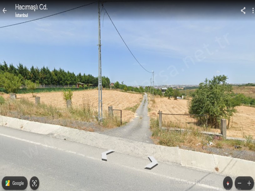Arnavutköy Hacımaşlı  Satılık Arsa , 400 M2 Çevrili Yolu Var  İmarlı