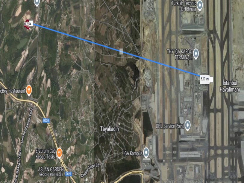 Arnavutköy Baklalıda Satılık Arsa , 1,425 M2 Çaplı Yolu Var Evlerin Yakını