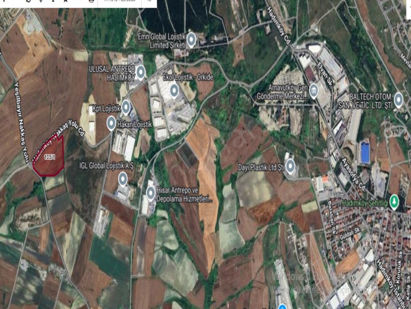 Çatalca Nakkaşta  Satılık Arsa , 200 M2 Cadde Cephe Hisseli