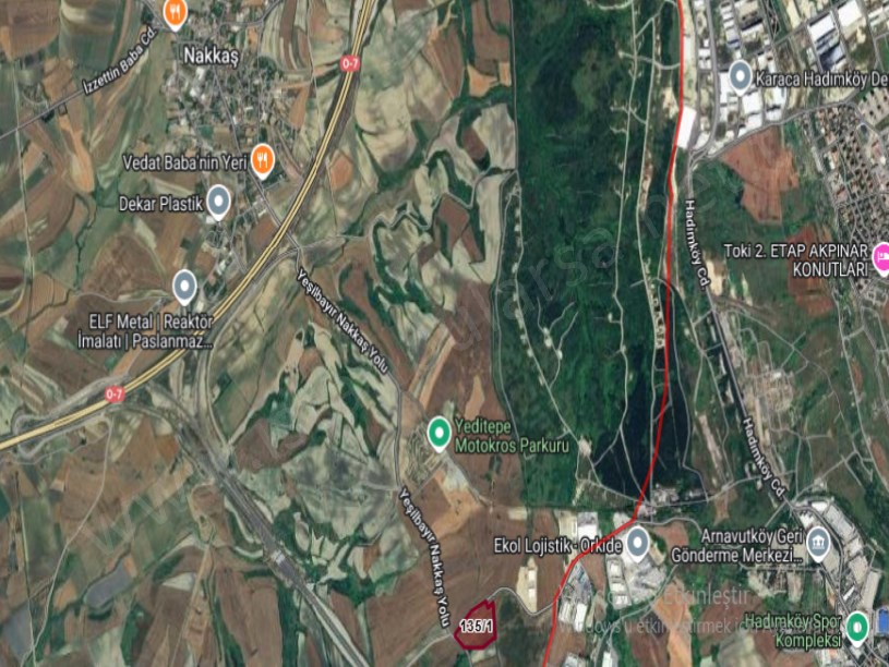 Çatalca Nakkaşta  Satılık Arsa , 200 M2 Cadde Cephe Hisseli