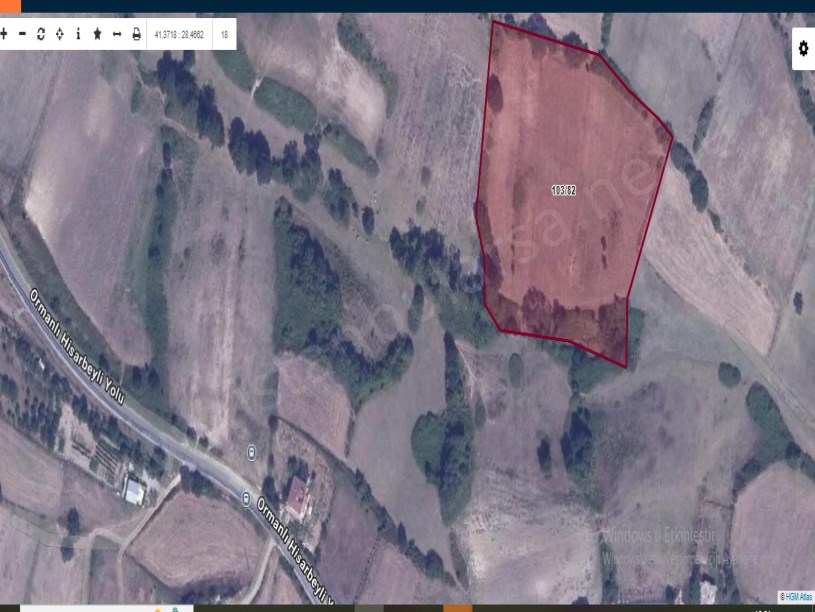 Çatalca Hisarbeylide Satılık Arsa , 495 M2 Çaplı Yolu Var 