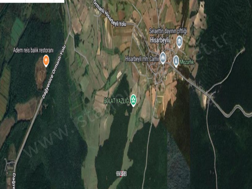 Çatalca Hisarbeylide Satılık Arsa , 635 m2 Müstakil Yolu Var