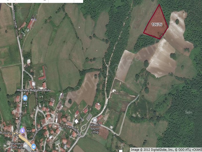 Çatalca Hisarbeylide Satılık Arsa , 500 m2 Çapı Yolu Mevcut 