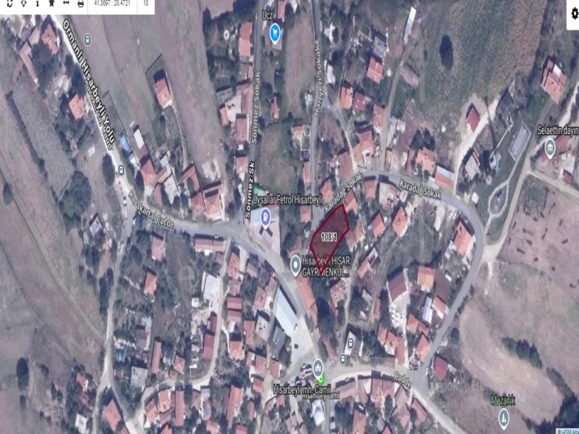 Çatalca Hisarbeylide Satılık Arsa , 675 M2 Müstakil İmarlı