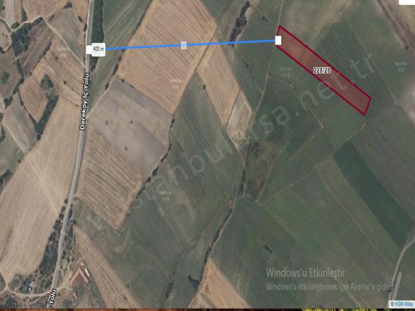 Edirne Uzunköprü Dereköy Köyü Satılık Arsa , 668 m2 Çaplı Hisseli