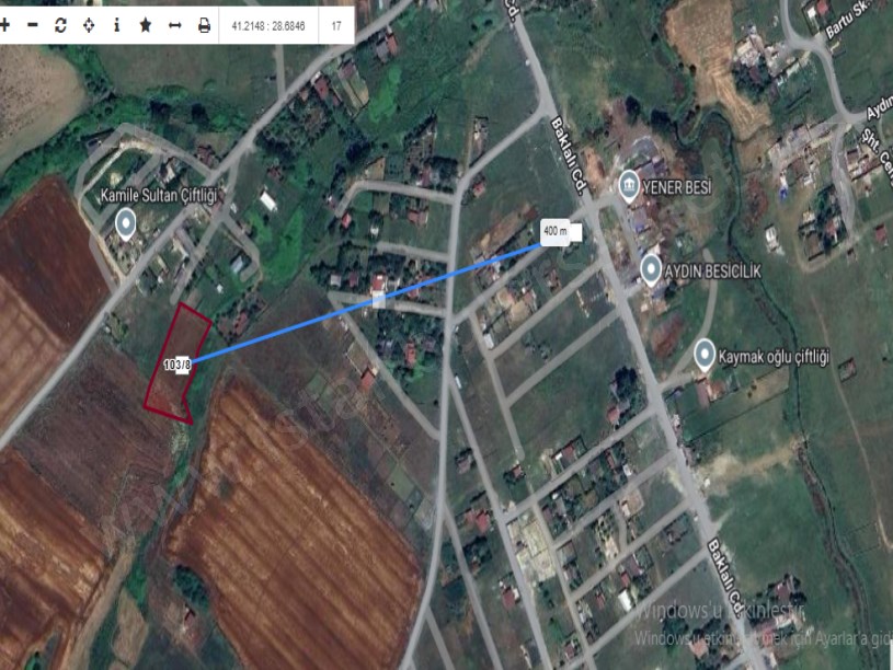 Arnavutköy Çilingirde Satılık Arsa , 800 m2  3 Kat İmarlı  Hisseli  İmarlı 