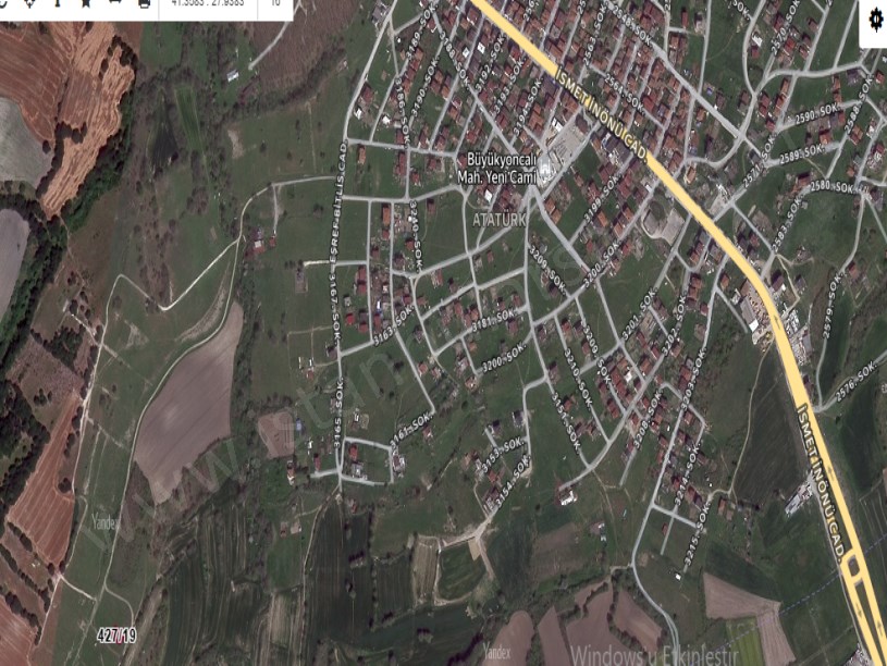 Tekirdağ Saray Büyükyoncalı Mah Satılık Arsa , 200 M2 Yolu Var Müstakil