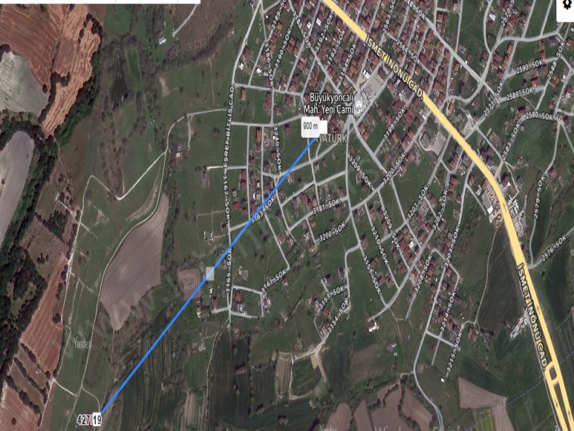 Tekirdağ Saray Büyükyoncalı Mah Satılık Arsa , 200 M2 Yolu Var Müstakil