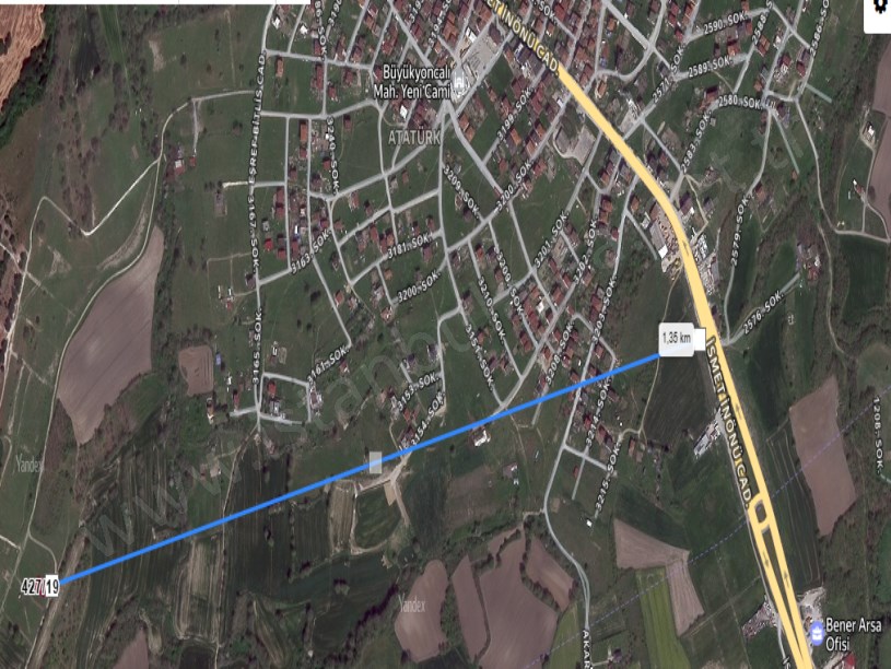 Tekirdağ Saray Büyükyoncalı Mah Satılık Arsa , 200 M2 Yolu Var Müstakil