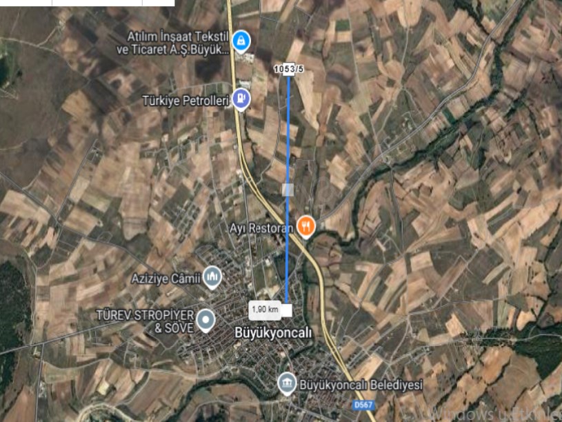 Tekirdağ Saray Büyükyoncalı Mah Satılık Arsa , 253 m2 Müstakil Yolu Var