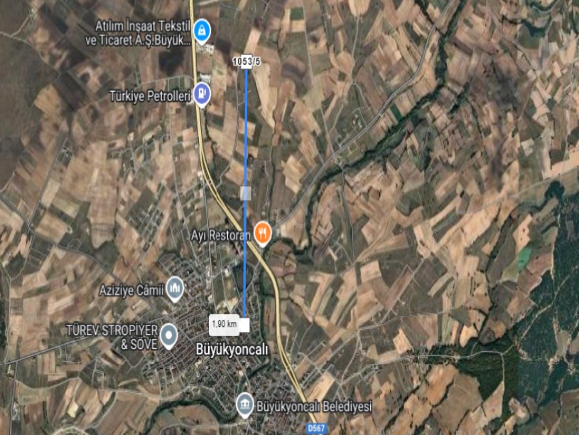 Tekirdağ Saray Büyükyoncalı Mah Satılık Arsa , 253 m2 Müstakil Yolu Var
