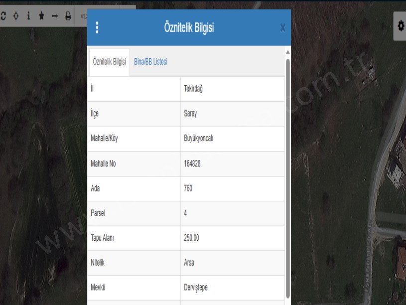 Tekirdağ Saray Büyükyoncalı Mah Satılık Arsa , 250 M2 Müstakil Merkezde