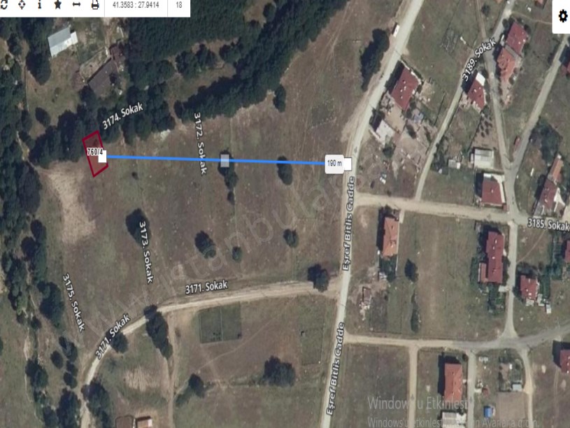 Tekirdağ Saray Büyükyoncalı Mah Satılık Arsa , 250 M2 Müstakil Merkezde