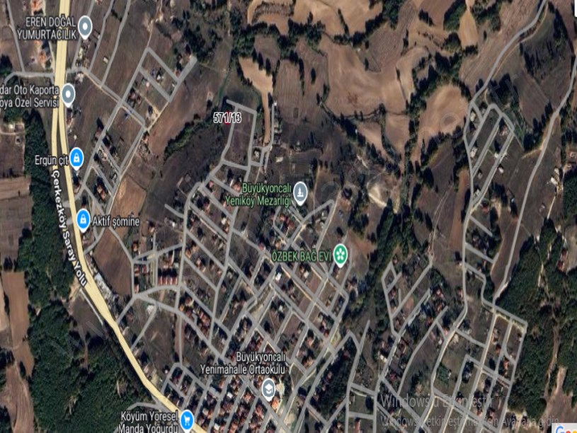 Tekirdağ Saray Büyükyoncalı Mah Satılık Arsa , 250 M2 Yolu Var Müstakil Merkezde 