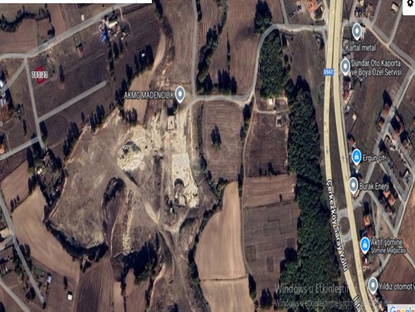 Tekirdağ Saray Büyükyoncalı Mah Satılık Arsa ,  256 M2 Müstakil Merkezde