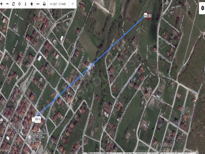 Tekirdağ Saray Büyükyoncalı Mah Satılık Arsa , 309 M2 Mahalle İçinde Müstakil 