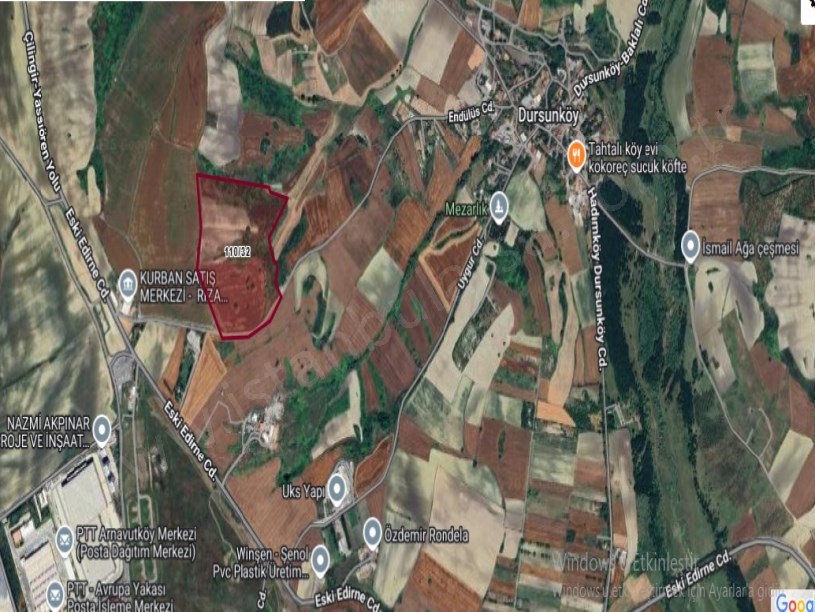 Arnavutköy Dursunköyde Satılık Arsa , 250 m2 Hisseli İmarlı 