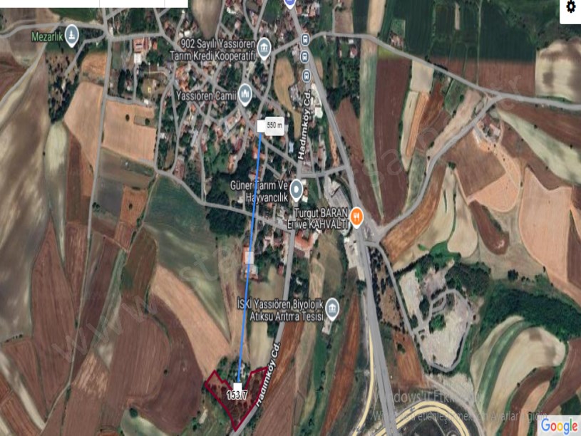 Arnavutköy Yassıörende Satılık Arsa , 389 M2 Cadde Cephe Hisseli 