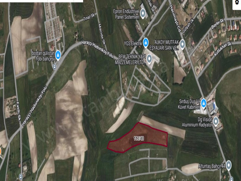 Arnavutköy Hacımaşlı  Satılık Arsa , 298 M2 Çaplı Hisseli 