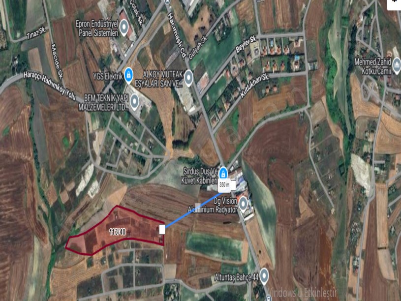 Arnavutköy Hacımaşlı  Satılık Arsa , 298 M2 Çaplı Hisseli 