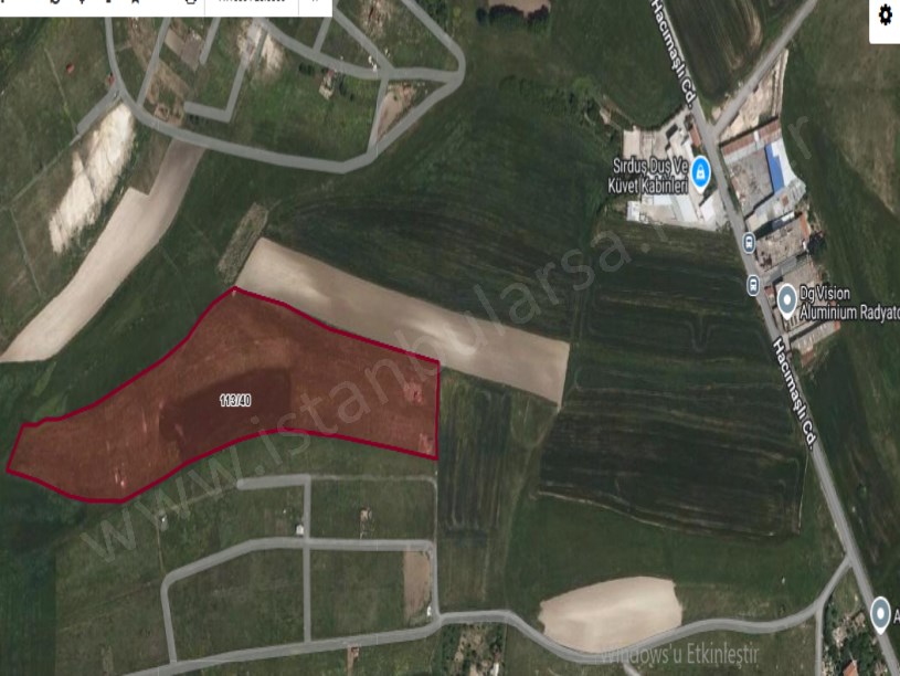 Arnavutköy Hacımaşlı  Satılık Arsa , 298 M2 Çaplı Hisseli 