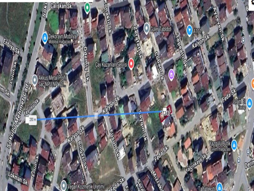 Arnavutköy İslambeyde Satılık Arsa , 165 m2 Müstakil 4 kat İmarlı Merkezde  