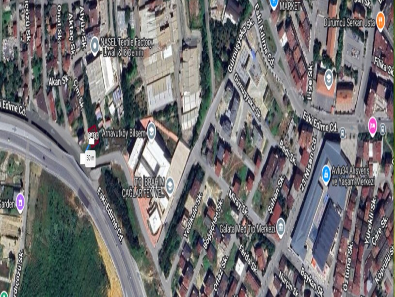 Arnavutköy Merkezde Satılık Arsa , 350 m2 Köşe Başı Çift Dairelik Müstakil 