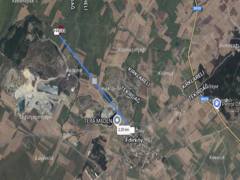 Tekirdağ Saray Edirköyde Satılık Arsa , 3,540 M2 Hisseli 