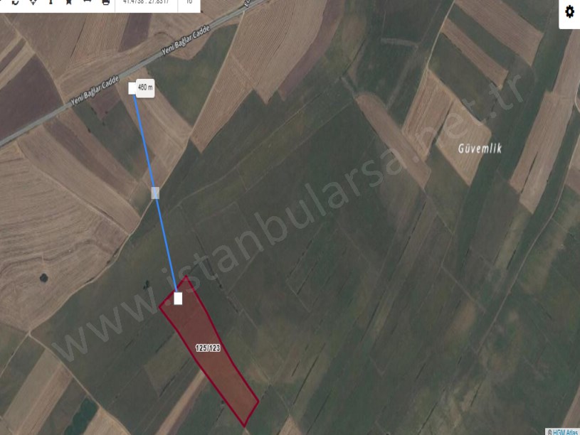 Tekirdağ Saray Edirköyde Satılık Arsa , 1,380 m2 Çaplı Hisseli