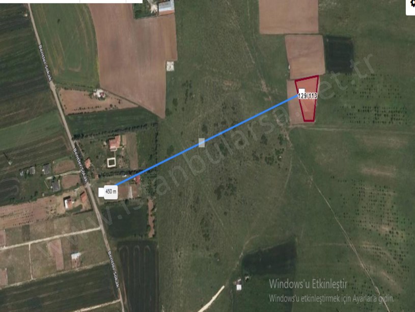 Çatalca İzzettinde Satılık Tarla , 2,077 m2 Müstakil Merkezde Otobana Yakın