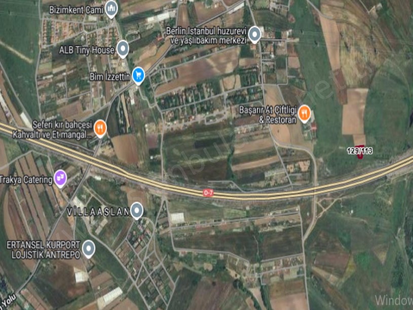 Çatalca İzzettinde Satılık Tarla , 2,077 m2 Müstakil Merkezde Otobana Yakın
