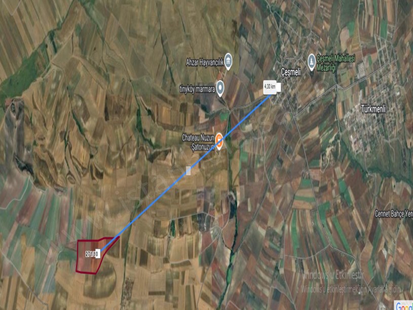 Tekirdağ Marmaraereğli Çeşmeli Mah Satılık Arsa , 258 M2 Hisseli Yolu Var 
