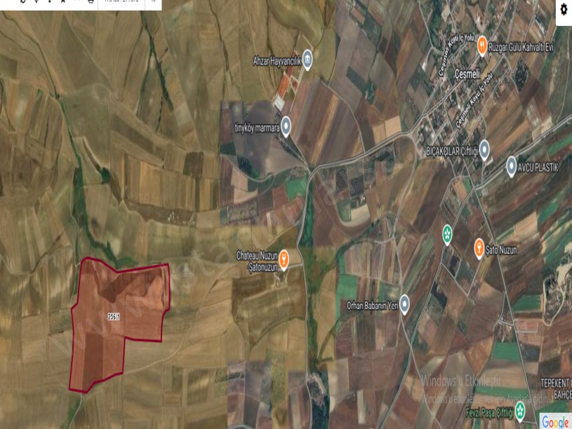 Tekirdağ Marmaraereğli Çeşmeli Mah Satılık Arsa , 386 m2 Yolu Var Hisseli