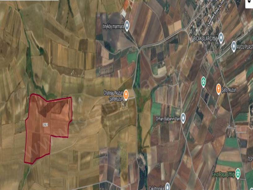 Tekirdağ Marmaraereğli Çeşmeli Mah Satılık Arsa , 386 m2 Yolu Var Hisseli