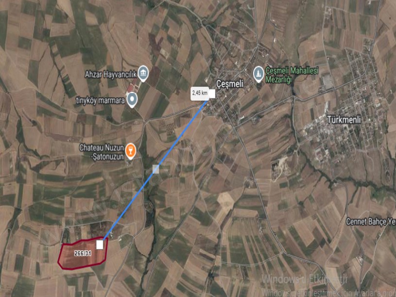 Tekirdağ Marmaraereğli Çeşmeli Mah Satılık Arsa , 242 m2 Evlerin Yakını Yolu Var 
