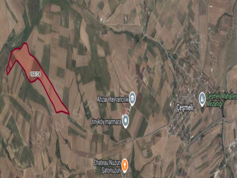 Tekirdağ Marmaraereğli Çeşmeli Mah Satılık Arsa , 592 m2 Hisseli  Yolu Var