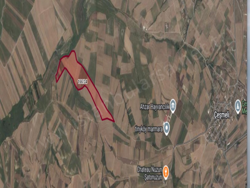Tekirdağ Marmaraereğli Çeşmeli Mah Satılık Arsa , 592 m2 Hisseli  Yolu Var