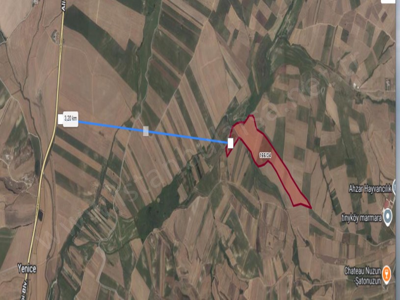 Tekirdağ Marmaraereğli Çeşmeli Mah Satılık Arsa , 592 m2 Hisseli  Yolu Var