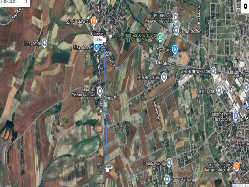 Arnavutköy Çilingirde Satılık Arsa ,  185 M2 Müstakil Yolu Var İmarlı