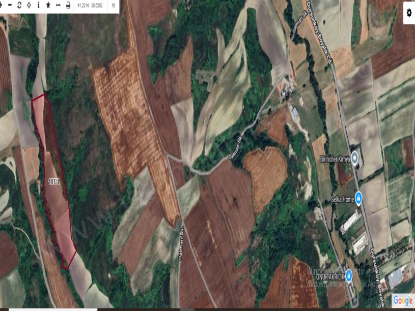 Arnavutköy Dursunköyde Satılık Arsa , 1,350 M2 Hisseli Caddeye Yakın