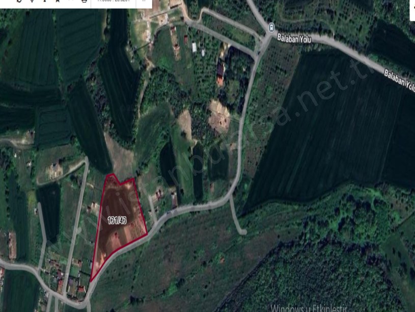Arnavutköy Balabanda Satılık Arsa , 337 M2 Çevrili Yolu Var