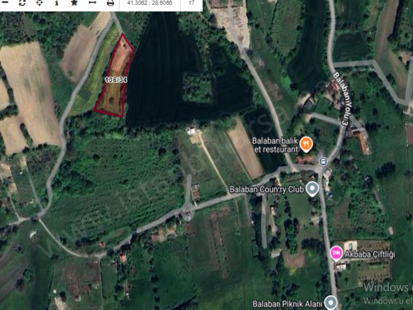 Arnavutköy Balabanda Satılık Arsa ,  176 M2 Çevrili Hisseli