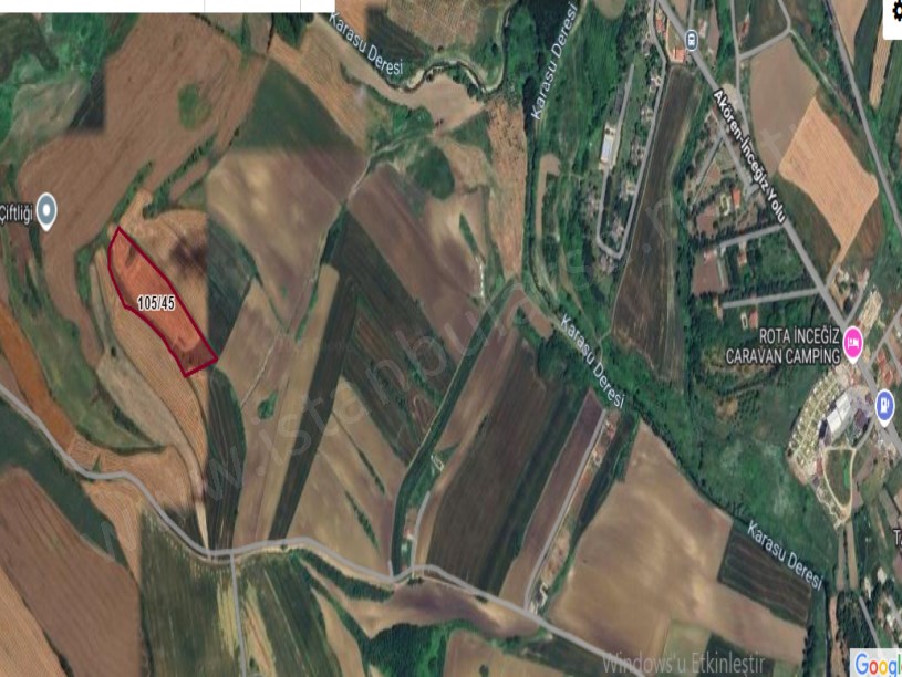 Çatalca İnceğizde Satılık Arsa , 1,125 M2 Çaplı Muvafakatnameli