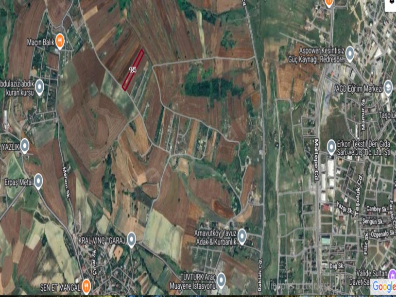 Arnavutköy Haraççıda Satılık Arsa , 230 M2 Hisseli İmarlı Evlerin Yakını
