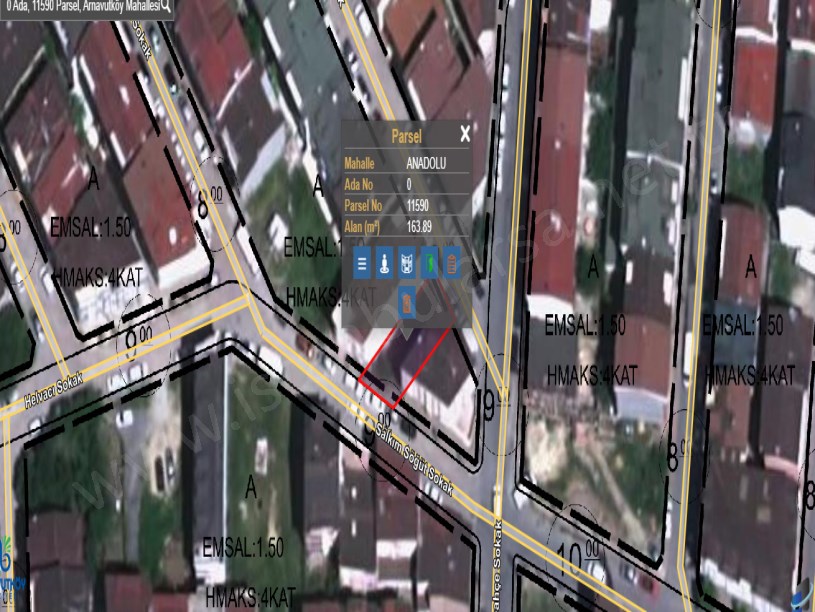 Arnavutköy Anadolu Mah Satılık Arsa , 164 m2 Müstakil 4 Kat İmarlı 