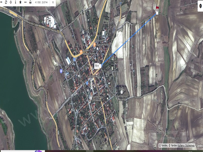 Arnavutköy Sazlıbosna Satılık Arsa , 465 M2 Yolu Var Hisseli 