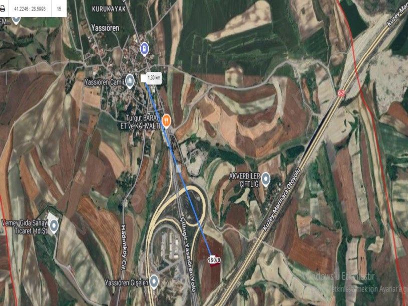 Arnavutköy Yassıörende Satılık Arsa , 1,282 M2 Hisseli 