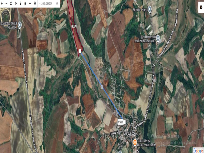 Arnavutköy Dursunköyde Satılık Arsa , 2,714 M2 Yolu Var Hisseli 
