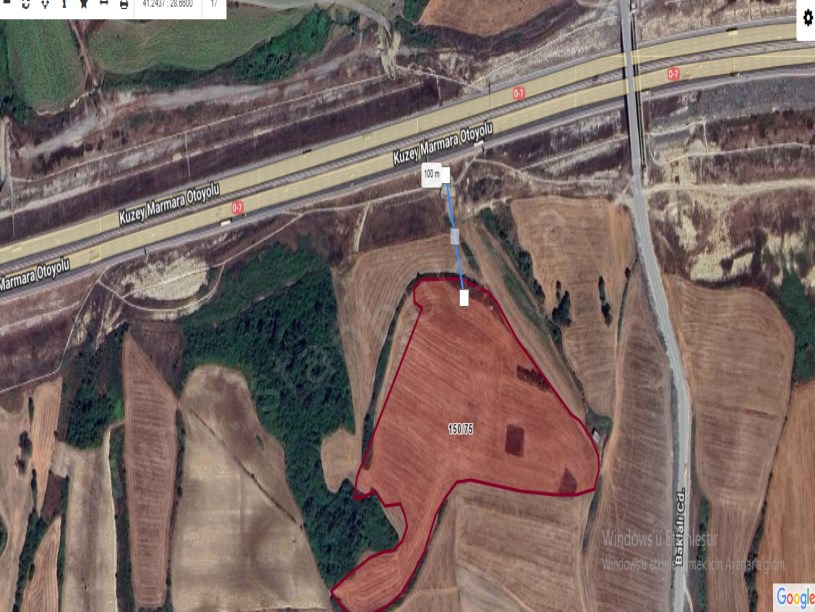 Arnavutköy Baklalıda Satılık Arsa ,1, 499 M2 Hisseli İmarlı
