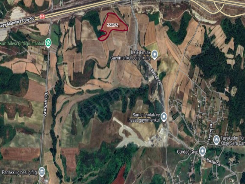 Arnavutköy Baklalıda Satılık Arsa ,1, 499 M2 Hisseli İmarlı
